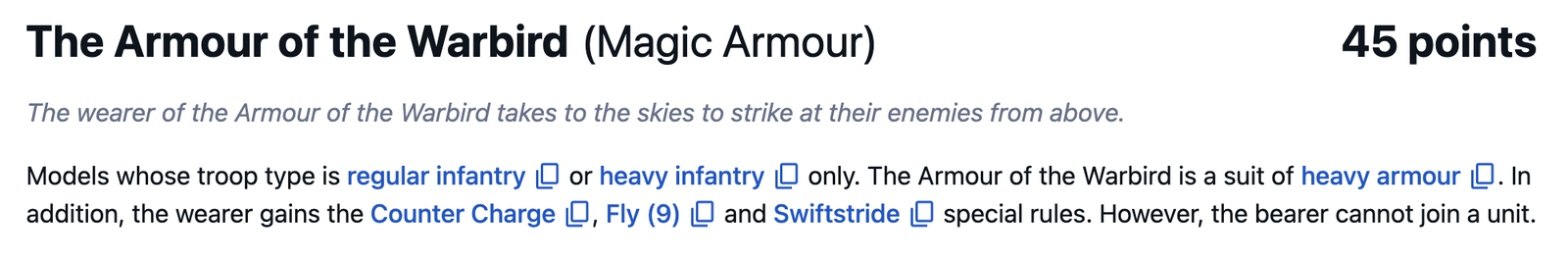 Cathay magic item reference 4