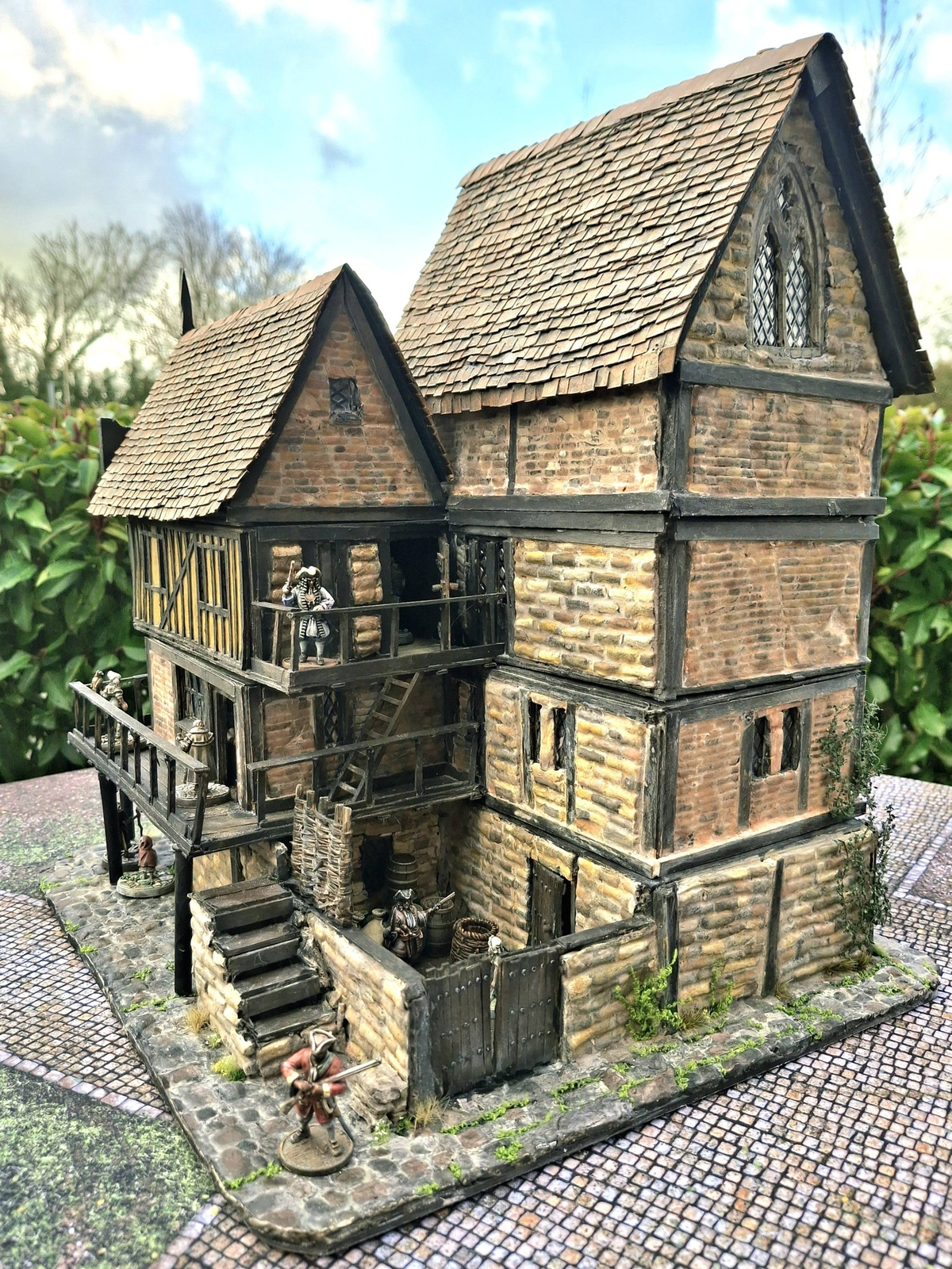 Rear view of the terrain piece