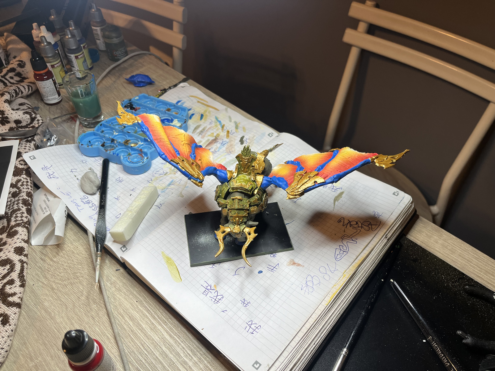 The flames start coming together
