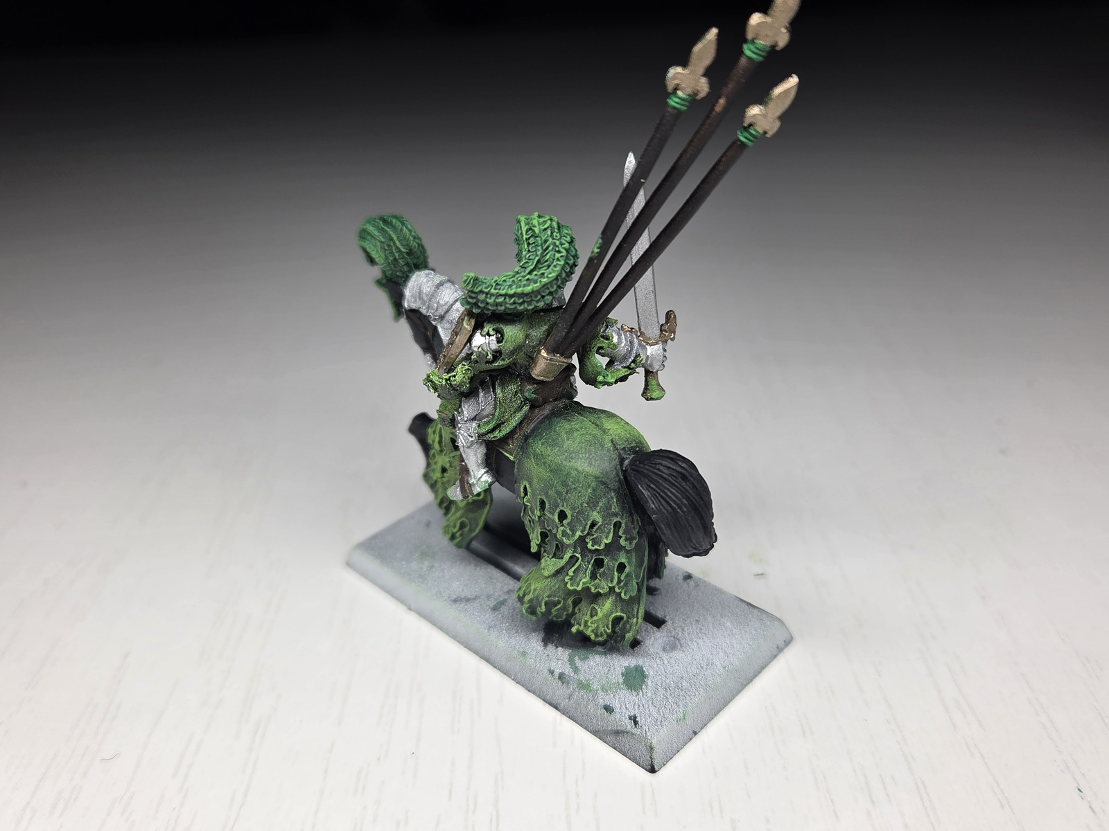 Work in progress miniature, side view