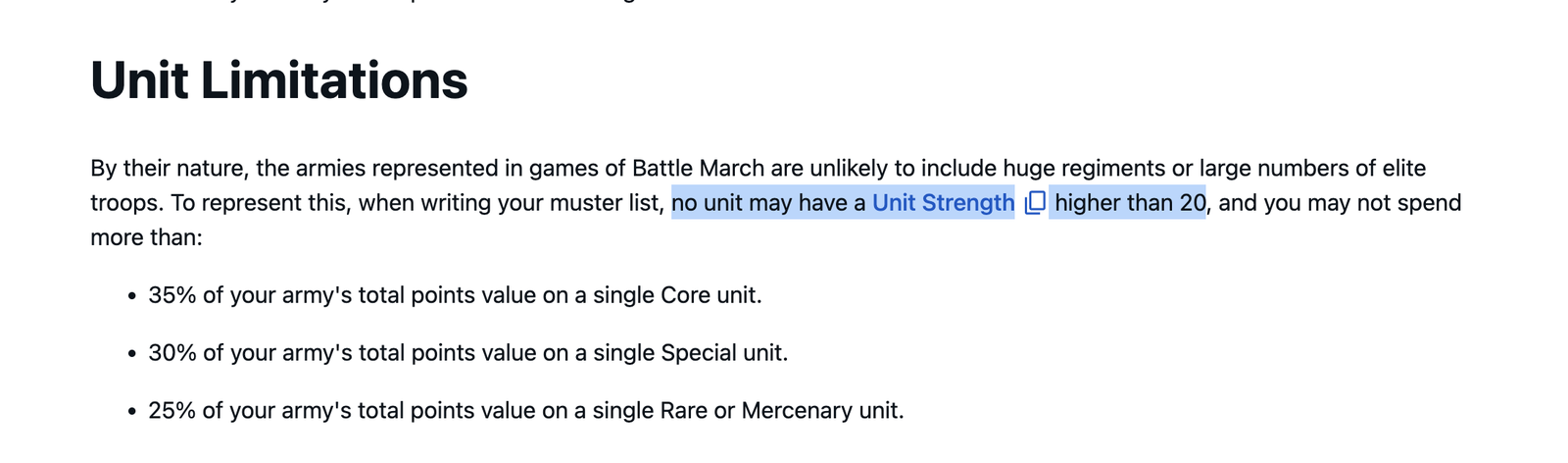 Arcane Journal unit strength limit rule