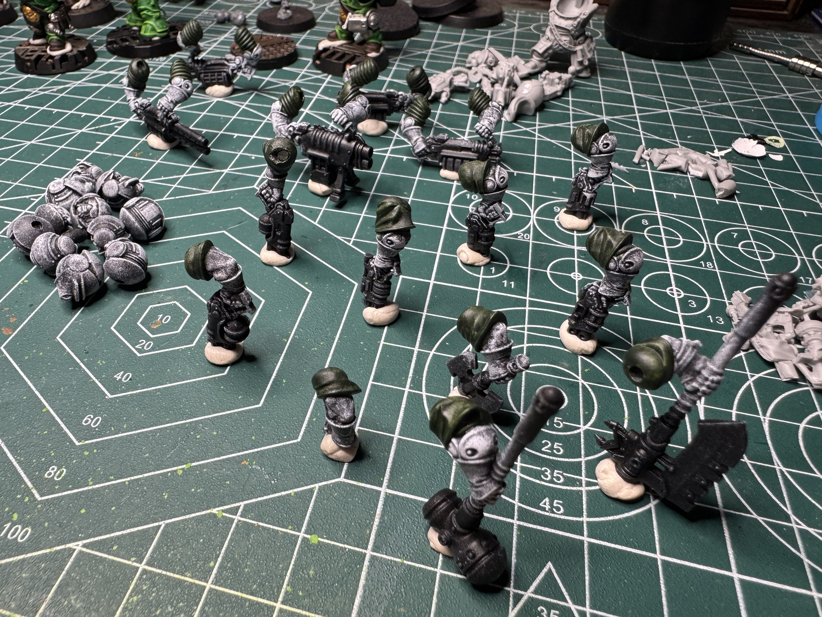 Necromunda bodies waiting for weapons