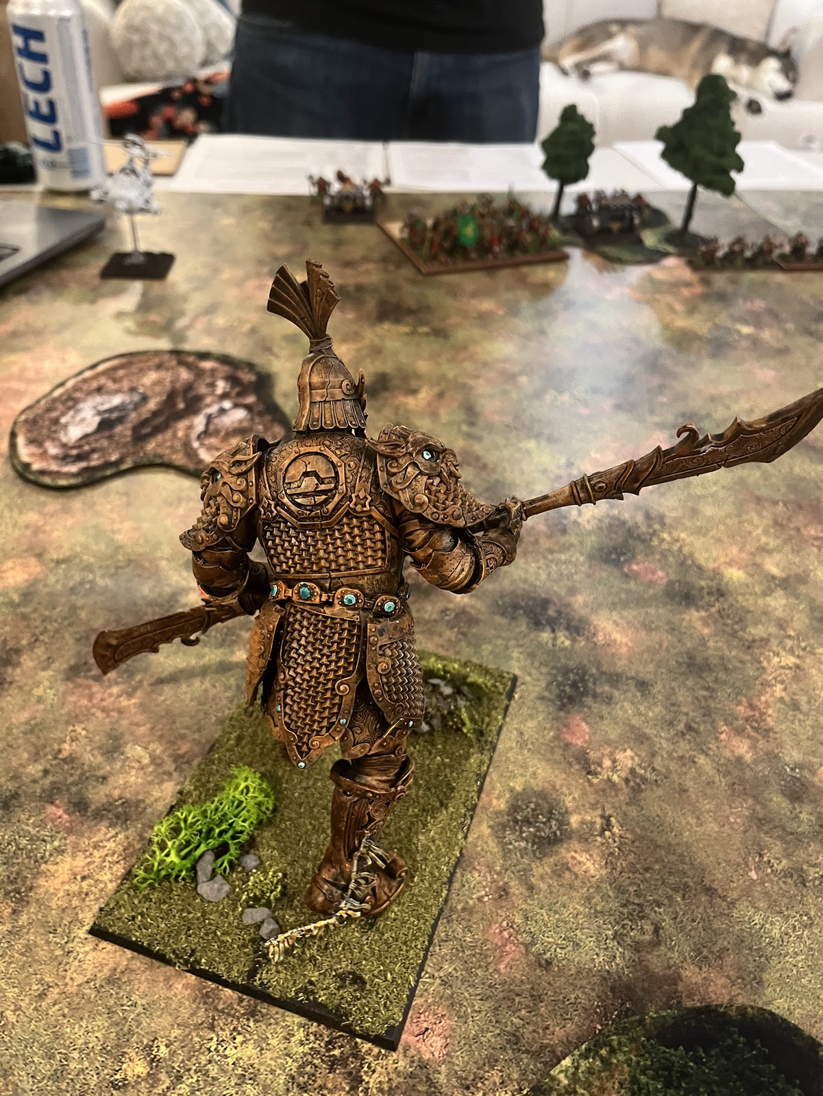 Sentinel advances and casts Fireball