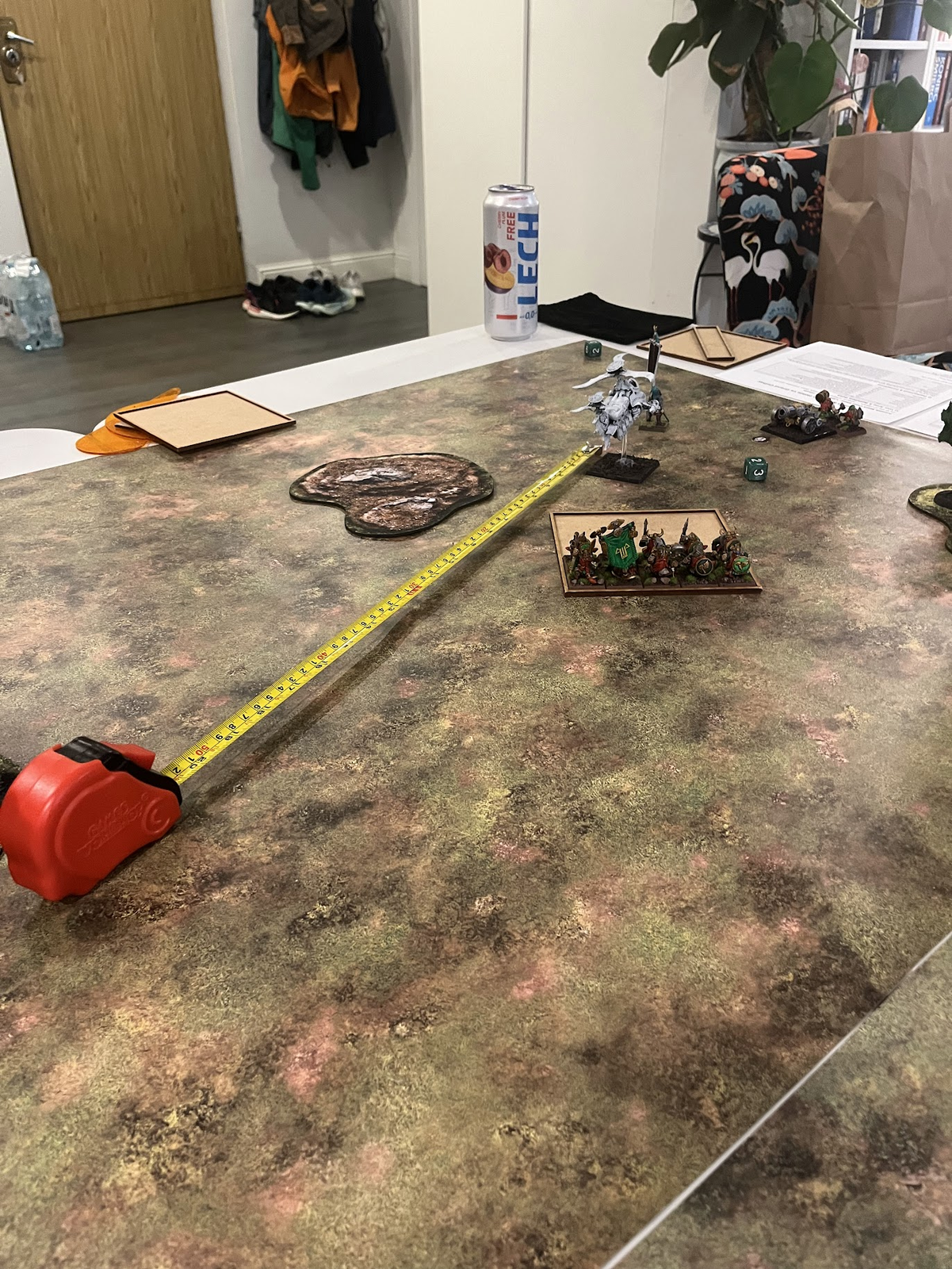 The lone standard bearer escapes