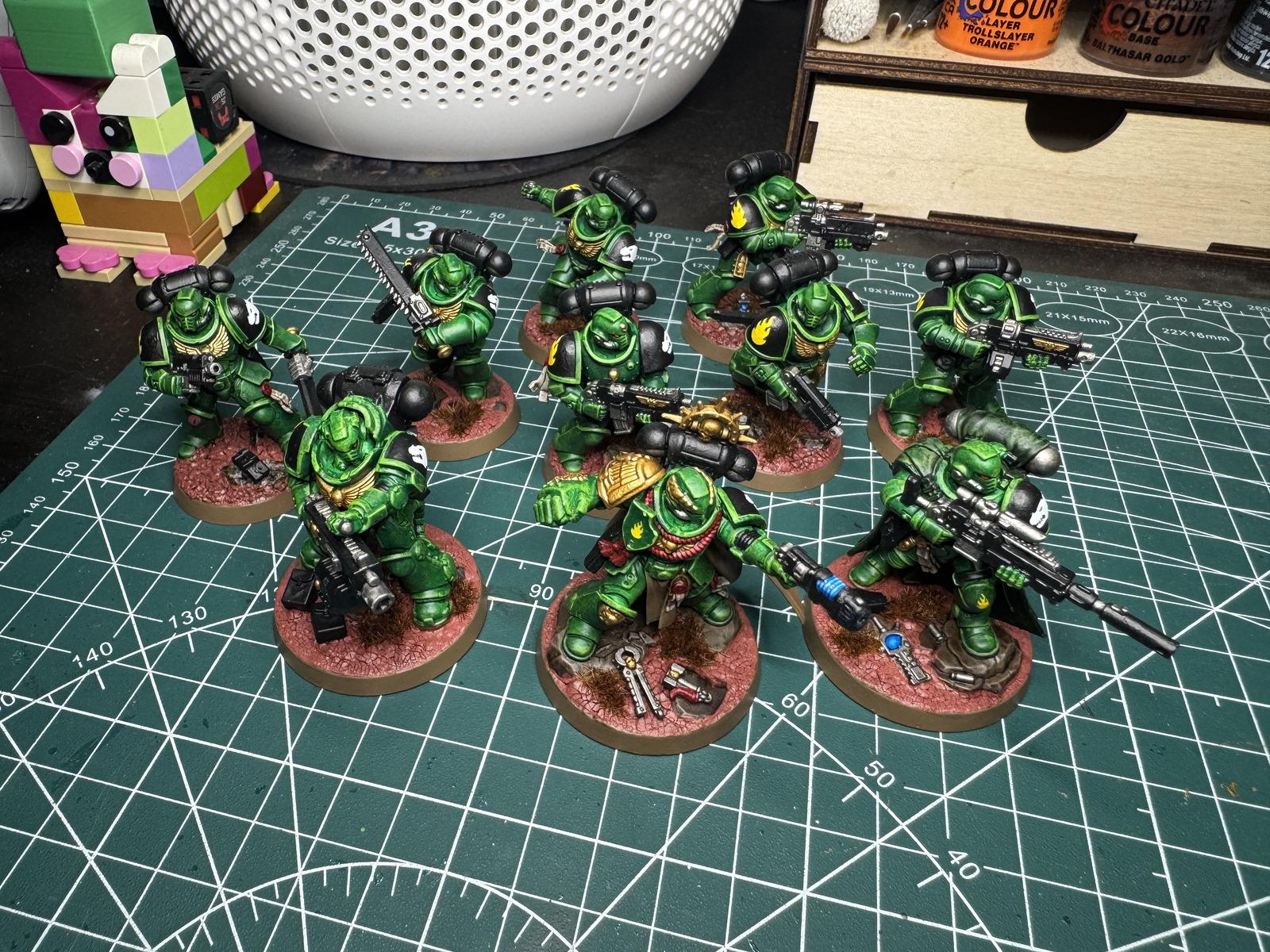 Completed Salamanders Angels of Death Kill Team